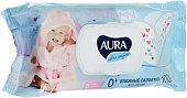 Купить aura (аура) ультра комфорт влажные салфетки для детей с алоэ и витамином е 100 шт в Арзамасе