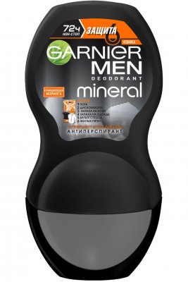 Купить garnier men mineral (гарньер) дезодорант-антиперспирант защита 6 72 часа ролик, 50мл в Арзамасе