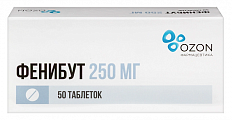 Купить фенибут, таблетки 250мг, 50 шт в Арзамасе