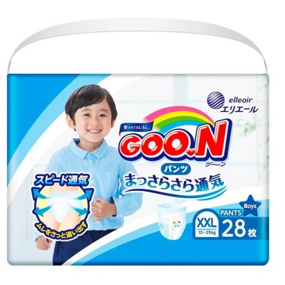 Купить goo.n (гуун) подгузники-трусики для мальчиков и для девочек xxl 13-25кг 38 шт в Арзамасе