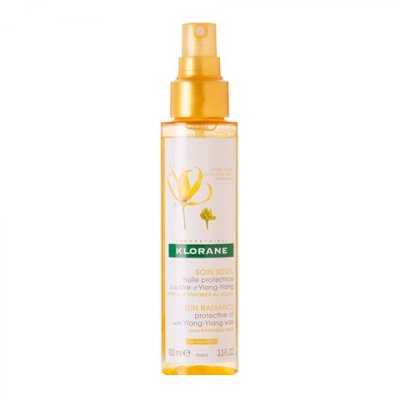 Купить klorane (клоран) масло для волос солнцезащитное с воском иланг-иланг 100 мл (klorane lab., франция) в Арзамасе