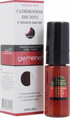 Купить gemene (дженеме) гель косметический для лица салициловая кислота в ивовом настое, 20мл в Арзамасе