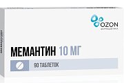 Купить мемантин, таблетки, покрытые пленочной оболочкой 10мг, 90 шт в Арзамасе