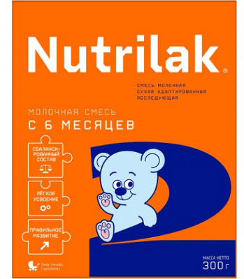 Купить  nutrilak (нутрилак) 2 молочная смесь с 6 месяцев, 300г в Арзамасе