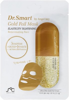 Купить dr. smart (др.смарт) by angel key маска тканевая для лица омолаживающая с астаксантином, 1 шт в Арзамасе