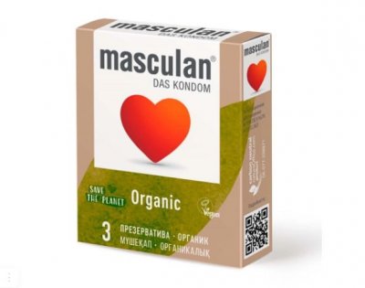 Купить masculan (маскулан) презервативы органик, 3шт  в Арзамасе