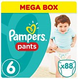 Pampers Pants (Памперс) подгузники-трусы 6 экстра лэдж 15+ кг, 88шт