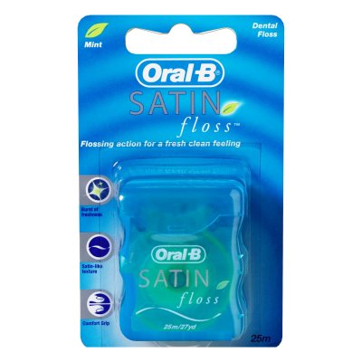 Купить oral-b (орал-би) зубная нить сатин флосс мятная, 25м в Арзамасе
