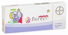 Купить логест, таблетки покрытые оболочкой 75мкг+20мкг, 21 шт в Арзамасе