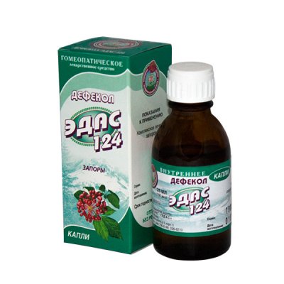 Купить эдас-124 дефекол (слабит), капли для приема внутрь гомеопатические, 25мл в Арзамасе