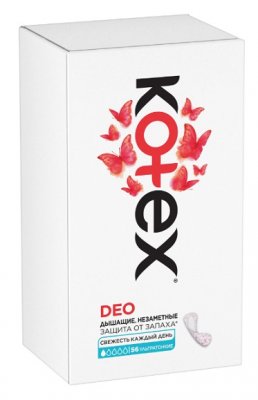 Купить kotex deo (котекс) прокладки ежедневные ультратонкие 56шт в Арзамасе