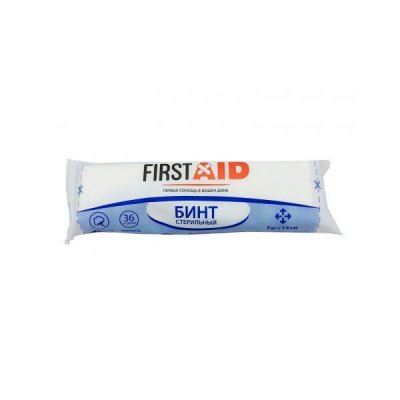 Купить бинт стерильный first aid (ферстэйд) 7м х 14см, 1 шт в Арзамасе
