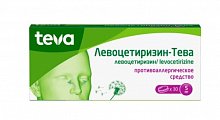 Купить левоцетиризин-тева, таблетки покрытые пленочной оболочкой 5 мг, 30 шт от аллергии в Арзамасе