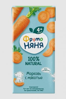 Купить фрутоняня нектар морк.с мяк. 200мл (лебедянский оао экз, россия) в Арзамасе
