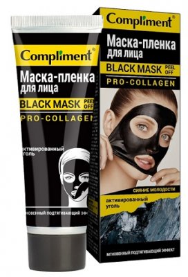 Купить комплимент блэк маск, маска-пленка д/лица про-коллаген, 80мл в Арзамасе