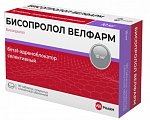 Купить бисопролол велфарм, таблетки покрытые пленочной оболочкой 10 мг, 90 шт в Арзамасе