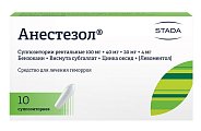 Купить анестезол, суппозитории ректальные 100мг+40мг+20мг+4мг, 10 шт в Арзамасе