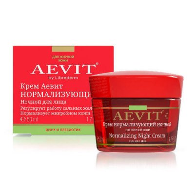 Купить librederm aevit (либридерм) крем для лица ночной нормализующий, 50мл в Арзамасе