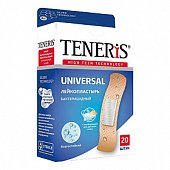 Купить пластырь teneris universal (тенерис) бактерицидный ионы ag полимерная основа, 20 шт в Арзамасе