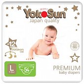 Купить yokosun premium (йокосан) подгузники размер l (9-13 кг) 54шт в Арзамасе