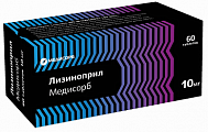 Купить лизиноприл медисорб, таблетки 10 мг, 60 шт в Арзамасе