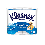 Клинекс (Kleenex) Клин кеа туалетная бумага деликатная 2-х слойная, рулон 4шт