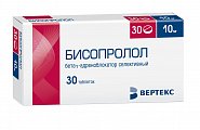 Купить бисопролол, таблетки, покрытые пленочной оболочкой 10мг, 30 шт в Арзамасе