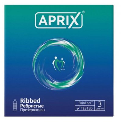 Купить aprix (априкс) презервативы ribbed (ребристые) 3шт в Арзамасе