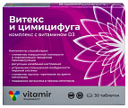 Купить витамир витекс и цимицифуга комплекс с витамином д3, таблетки, покрытые оболочкой массой 165мг 30шт бад в Арзамасе