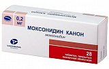 Моксонидин, таблетки, покрытые пленочной оболочкой 0,2мг, 28 шт