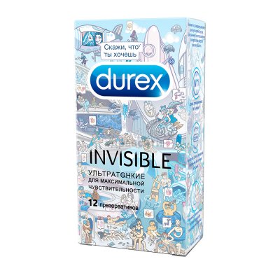 Купить durex (дюрекс) презервативы invisible 12шт doodle в Арзамасе