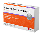 Купить ибупрофен-велфарм, таблетки, покрытые пленочной оболочкой 400мг, 30шт в Арзамасе