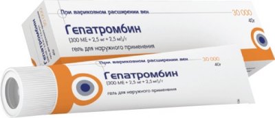 Купить гепатромбин, гель для наружного применения (300ме+2,5мг+2,5мг)/г, 40г в Арзамасе
