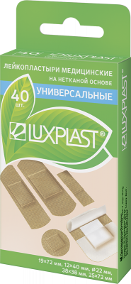Купить luxplast (люкспласт) пластырь неткевая основа универсальный набор, 40 шт в Арзамасе