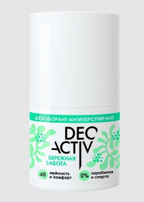 Купить deo active (део актив) дезодорант-антиперспирант шариковый бережная забота, 50мл в Арзамасе