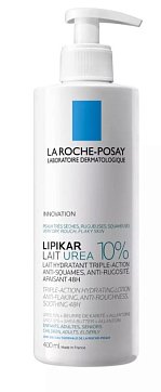 La Roche-Posay Lipikar Lait Urea 10% (Ля Рош Позе) молочко для тела Увлажняющее тройного действия, 400 мл