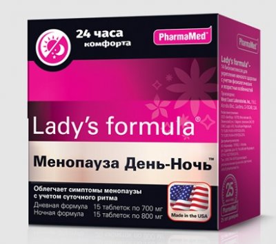 Купить lady's formula (леди-с формула) менопауза день-ночь, таблетки 15 шт+15 шт бад в Арзамасе