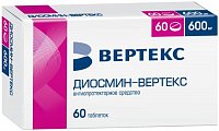 Купить диосмин-вертекс, таблетки, покрытые пленочной оболочкой 600мг, 60 шт в Арзамасе