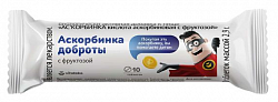 Купить vitateka (витатека) аскорбинка доброты кислота аскорбиновая с фруктозой, таблетки 2,9г 10шт бад в Арзамасе