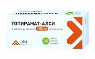 Купить топирамат-алси, таблетки покрытые пленочной оболочкой 100мг, 50 шт в Арзамасе