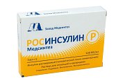 Купить росинсулин р медсинтез, раствор для инъекций 100 ме/мл, флаконы 3мл, 5шт в Арзамасе