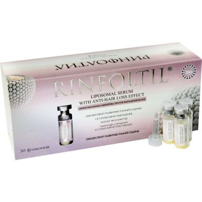 Купить rinfoltil (ринфолтил) липосомальная сыворотка против выпадения волос, потив развития ранней седины, 30 шт в Арзамасе