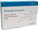 Купить левофлоксацин, таблетки, покрытые пленочной оболочкой 500мг, 10 шт в Арзамасе