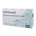 Купить шприц 5мл bd emerald с иглой 22g 0,7х30мм 3-компонентный 10шт в Арзамасе