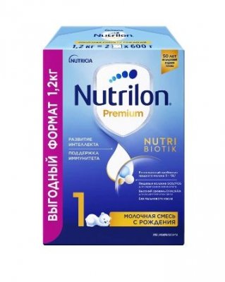 Купить nutrilon premium 1 (нутрилон) сухая смесь детская с рождения, 1200г в Арзамасе