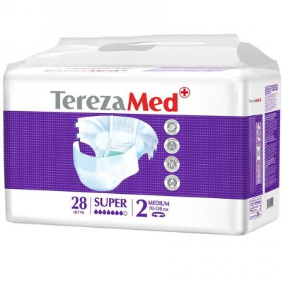 Купить terezamed (терезамед), подгузники для взрослых super medium, размер 2 28 шт в Арзамасе