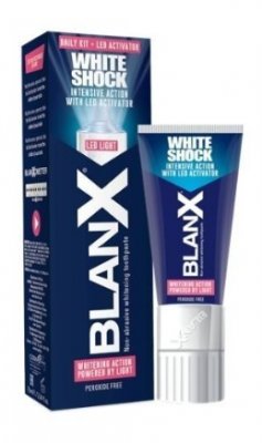 Купить бланкс (blanx) зубная паста white shock отбеливающая со светодиодной крышкой (активатор), 50мл в Арзамасе