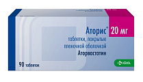 Купить аторис, таблетки, покрытые пленочной оболочкой 20мг, 90 шт в Арзамасе