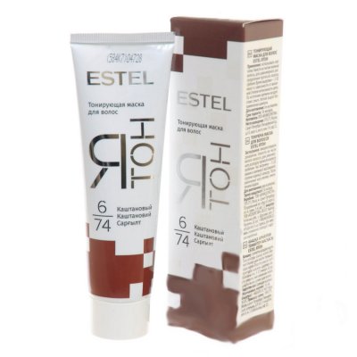 Купить estel (эстель) маска для волос тонирующая ятон 60мл тон 6/74 каштановый в Арзамасе