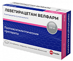Купить леветирацетам велфарм, таблетки покрытые пленочной оболочкой 250 мг, 30 шт в Арзамасе